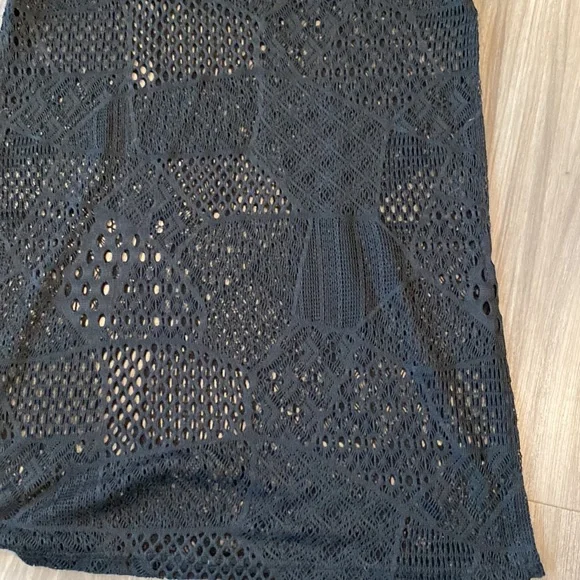 VENUS Black Crochet Swim Coverup - Picture 3 of 5